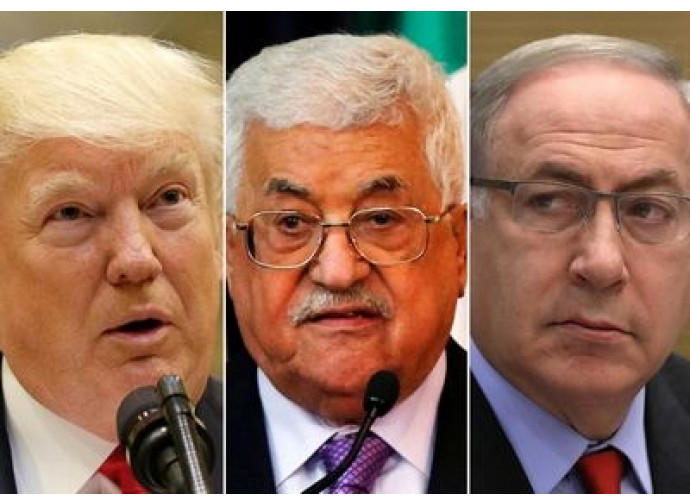 Trump, Abbas, Netanyahu